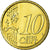 Itália, 10 Euro Cent, 2008, MS(63), Latão, KM:247