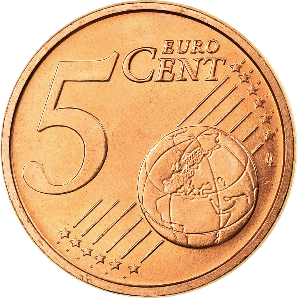 Italy, 5 Euro Cent, 2008, MS(63), Copper Plated Steel, KM:212