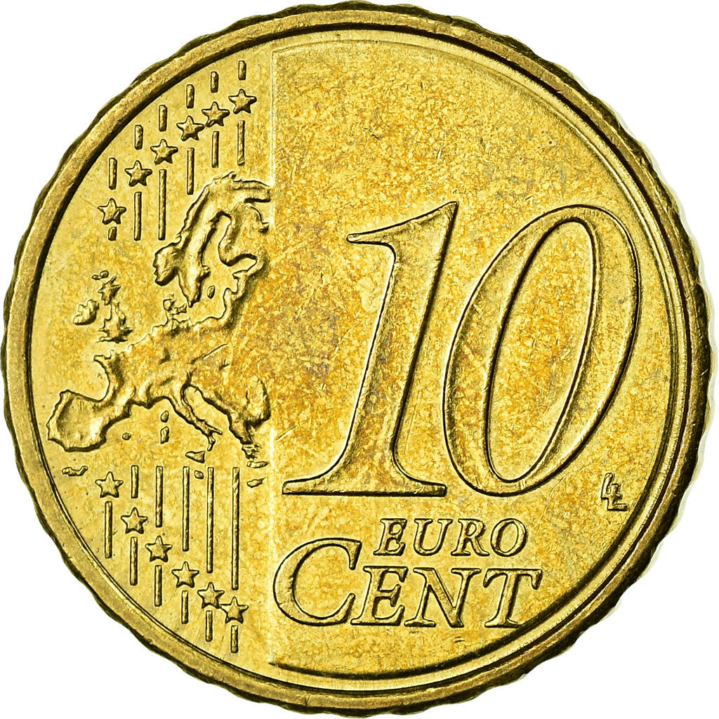 Slovenia, 10 Euro Cent, 2007, EF(40-45), Brass, KM:71