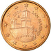 San Marino, 5 Euro Cent, 2004, AU(55-58), Copper Plated Steel, KM:442