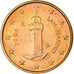 San Marino, Euro Cent, 2004, EBC, Cobre chapado en acero, KM:440