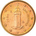 San Marino, Euro Cent, 2004, AU(55-58), Copper Plated Steel, KM:440