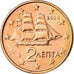 Grecja, 2 Euro Cent, 2006, Athens, MS(63), Miedź platerowana stalą, KM:182