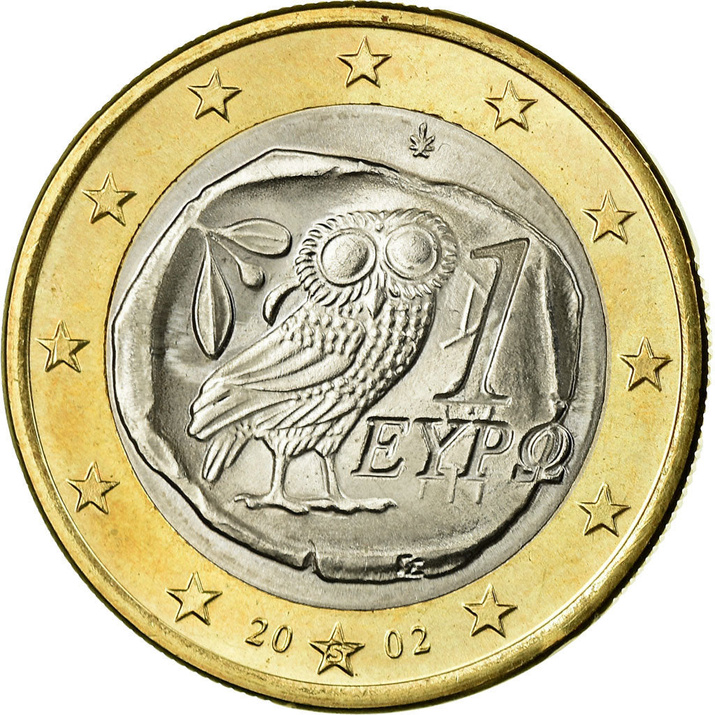 Greece, Euro, 2002, AU(55-58), Bi-Metallic, KM:187