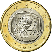 Greece, Euro, 2002, AU(55-58), Bi-Metallic, KM:187