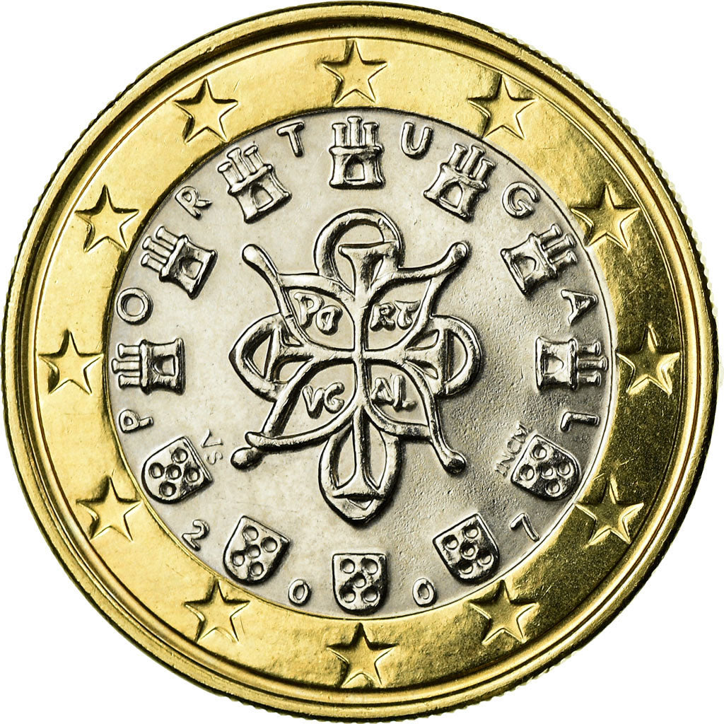 Portugal, Euro, 2007, AU(55-58), Bi-Metallic, KM:746
