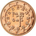 Portugal, 5 Euro Cent, 2007, MS(63), Aço Cromado a Cobre, KM:742