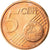 Portugal, 5 Euro Cent, 2007, MS(63), Aço Cromado a Cobre, KM:742