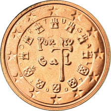 Portugal, 2 Euro Cent, 2007, MS(63), Copper Plated Steel, KM:741
