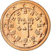 Portugal, Euro Cent, 2007, MS(63), Aço Cromado a Cobre, KM:740