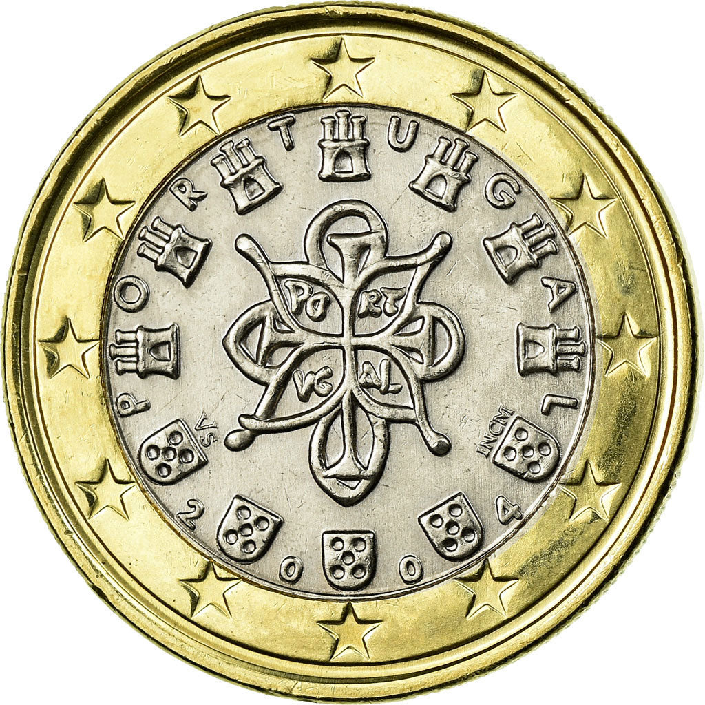 Portugal, Euro, 2004, EF(40-45), Bi-Metallic, KM:746