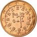 Portugal, 5 Euro Cent, 2004, EF(40-45), Aço Cromado a Cobre, KM:742
