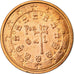 Portugal, 2 Euro Cent, 2004, EBC, Cobre chapado en acero, KM:741