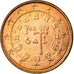 Portogallo, Euro Cent, 2004, BB, Acciaio placcato rame, KM:740