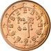 Portugal, 5 Euro Cent, 2006, SC, Cobre chapado en acero, KM:742