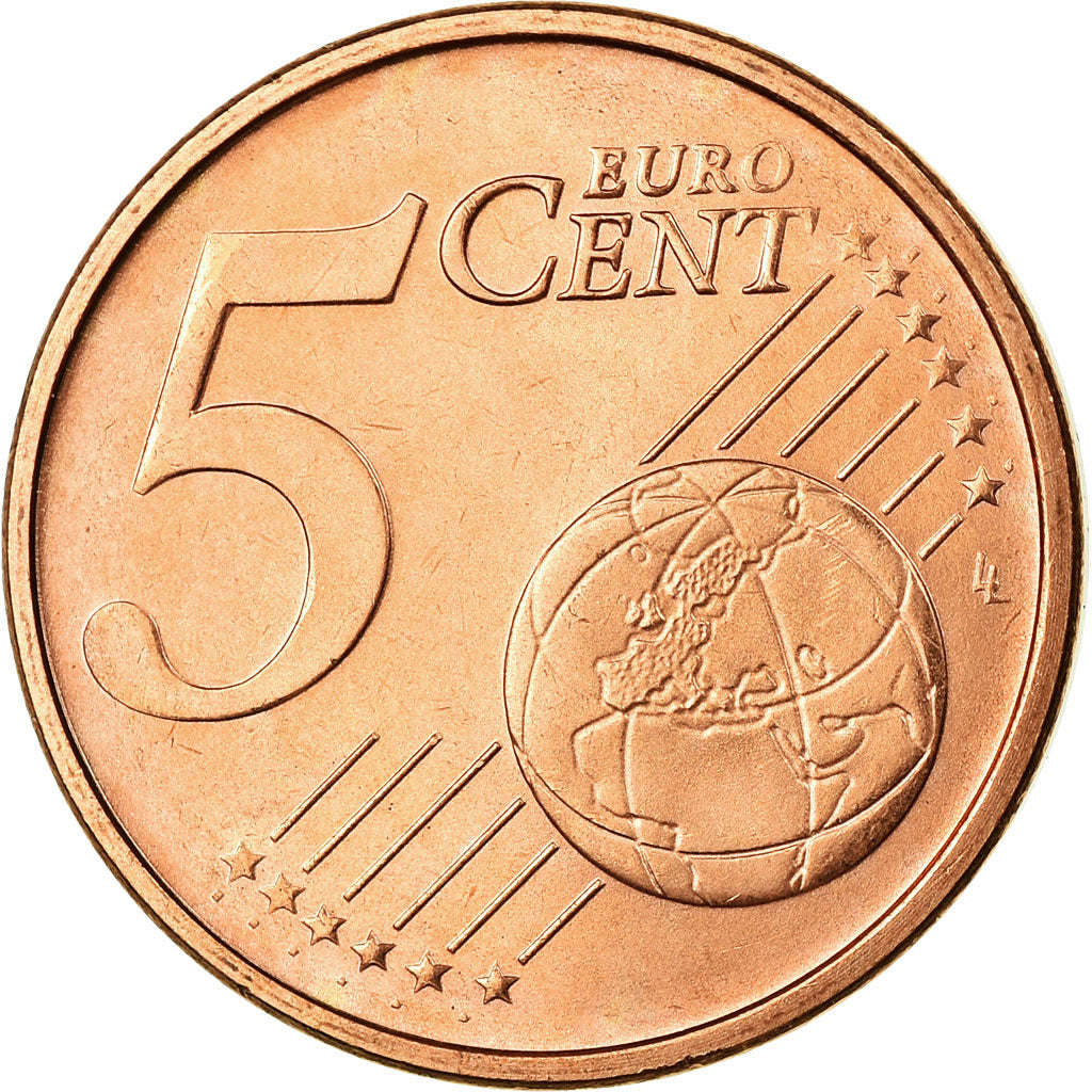 Portugal, 5 Euro Cent, 2006, SC, Cobre chapado en acero, KM:742