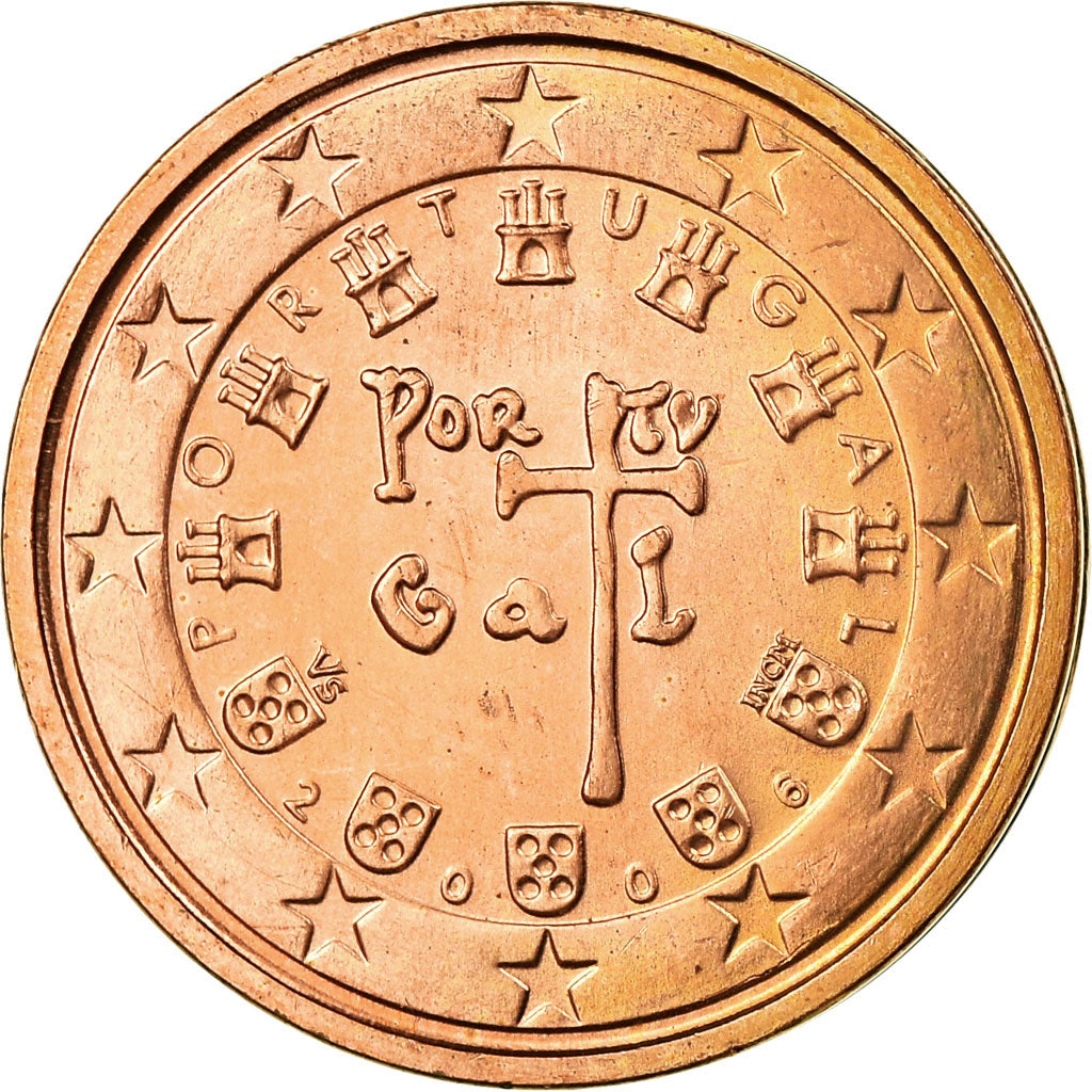 Portogallo, 2 Euro Cent, 2006, SPL-, Acciaio placcato rame, KM:741
