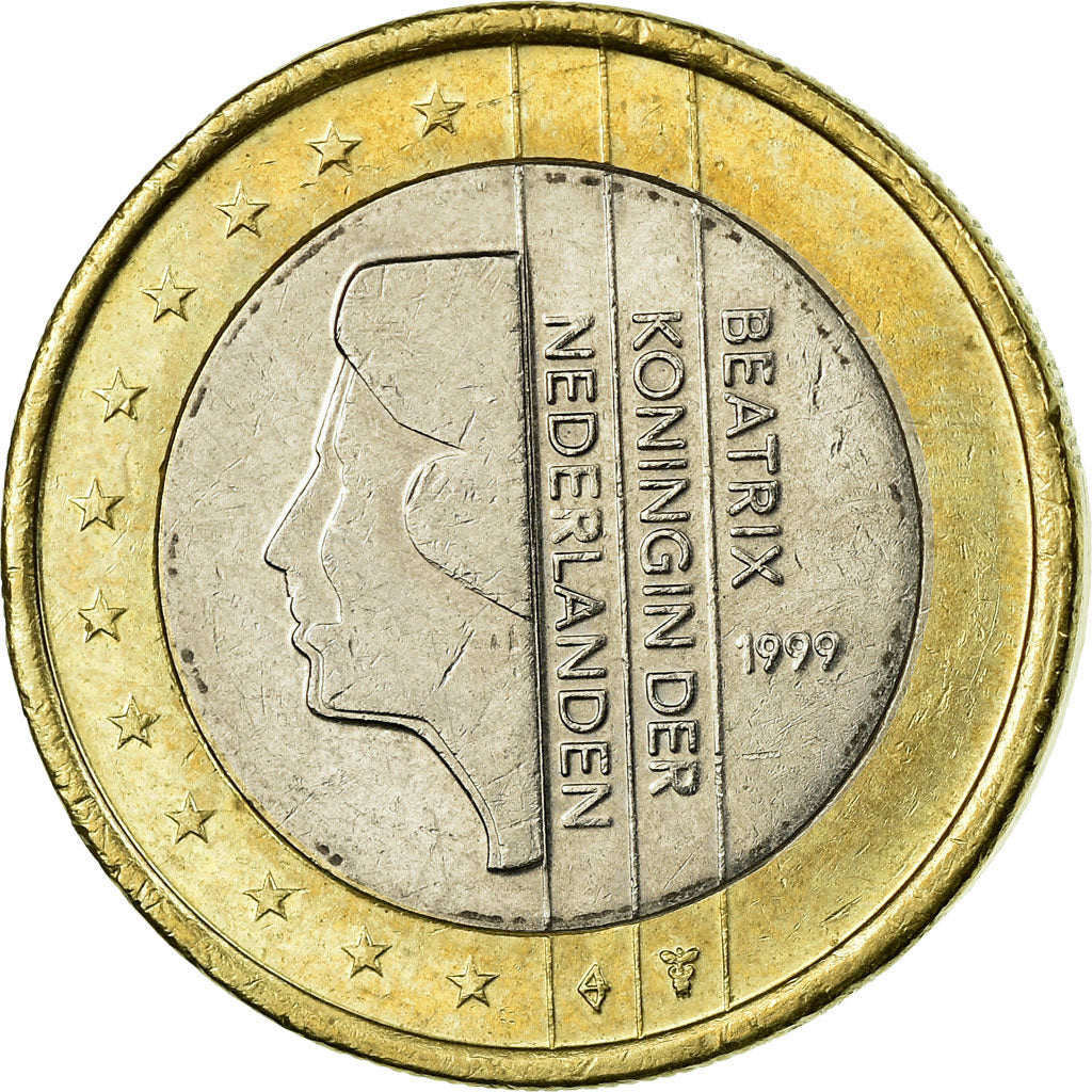 Netherlands, Euro, 1999, EF(40-45), Bi-Metallic, KM:240