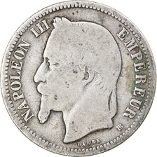 Coin, France, Napoleon III, Napoléon III, Franc, 1870, Strasbourg, F(12-15)