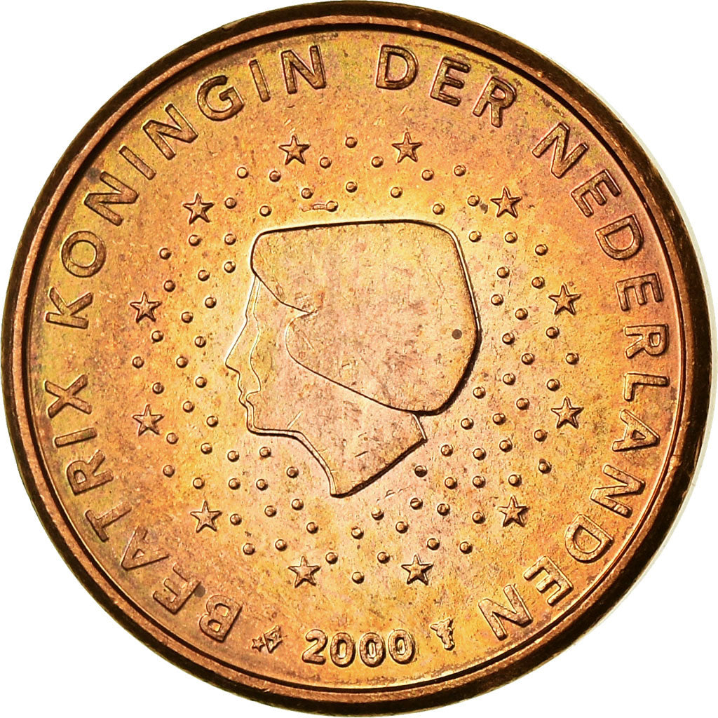 Niederlande, Euro Cent, 2000, SS, Copper Plated Steel, KM:234
