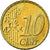 Países Bajos, 10 Euro Cent, 2001, MBC, Latón, KM:237