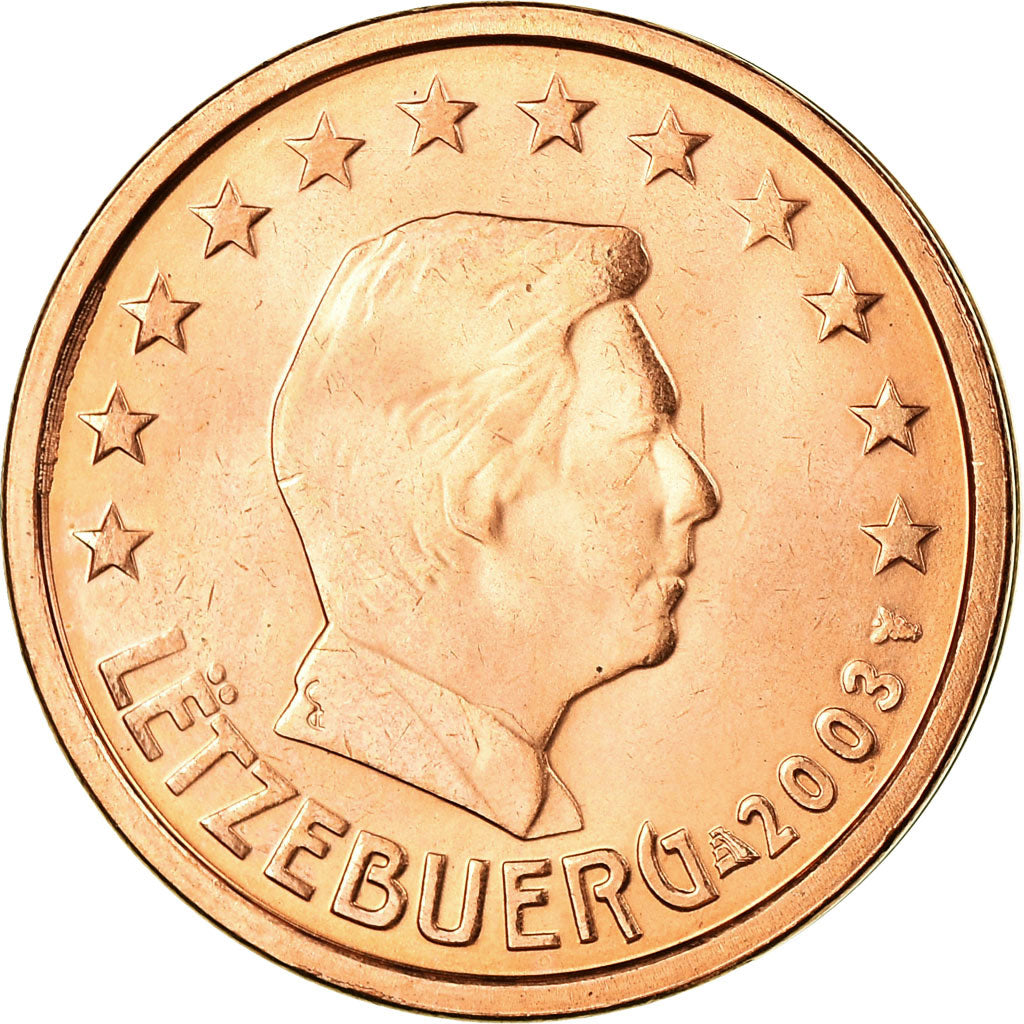 Luxemburgo, 2 Euro Cent, 2003, EBC, Cobre chapado en acero, KM:76