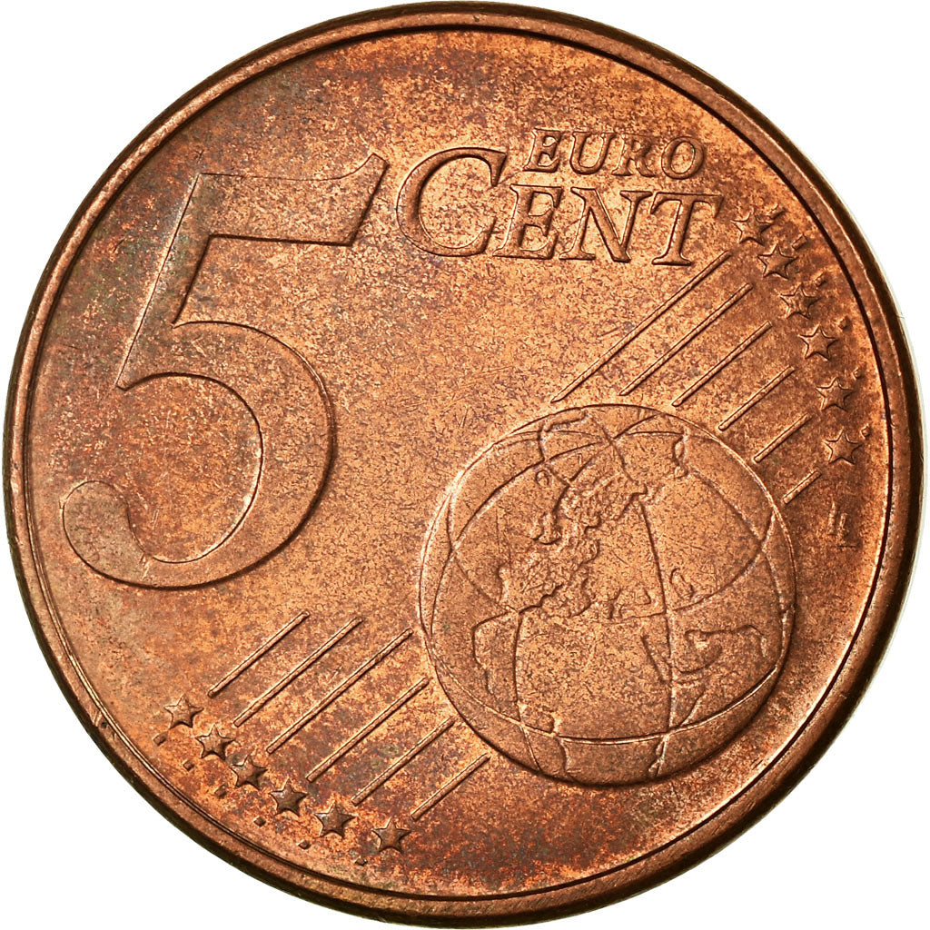 Lussemburgo, 5 Euro Cent, 2004, BB, Acciaio placcato rame, KM:77