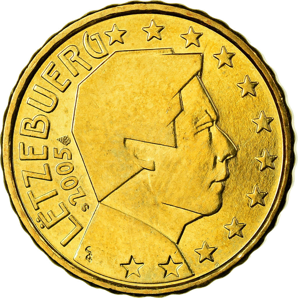 Lussemburgo, 10 Euro Cent, 2005, SPL-, Ottone, KM:78