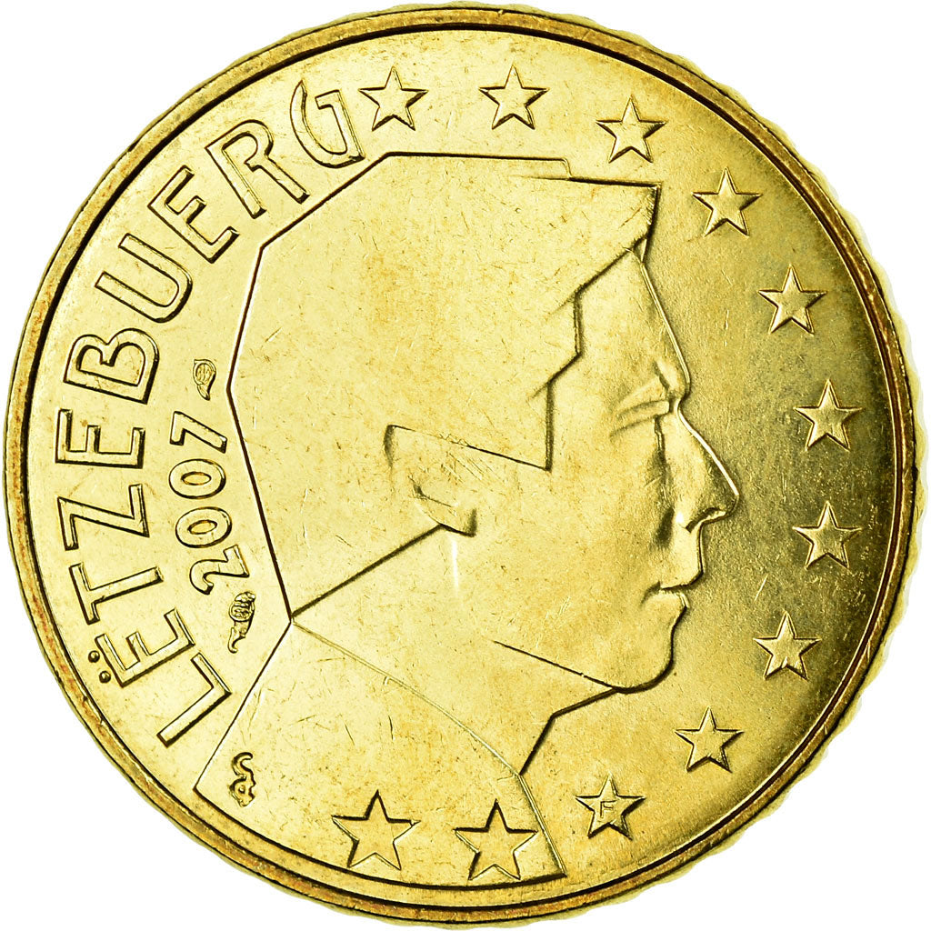 Luxemburg, 50 Euro Cent, 2007, VZ, Messing, KM:91
