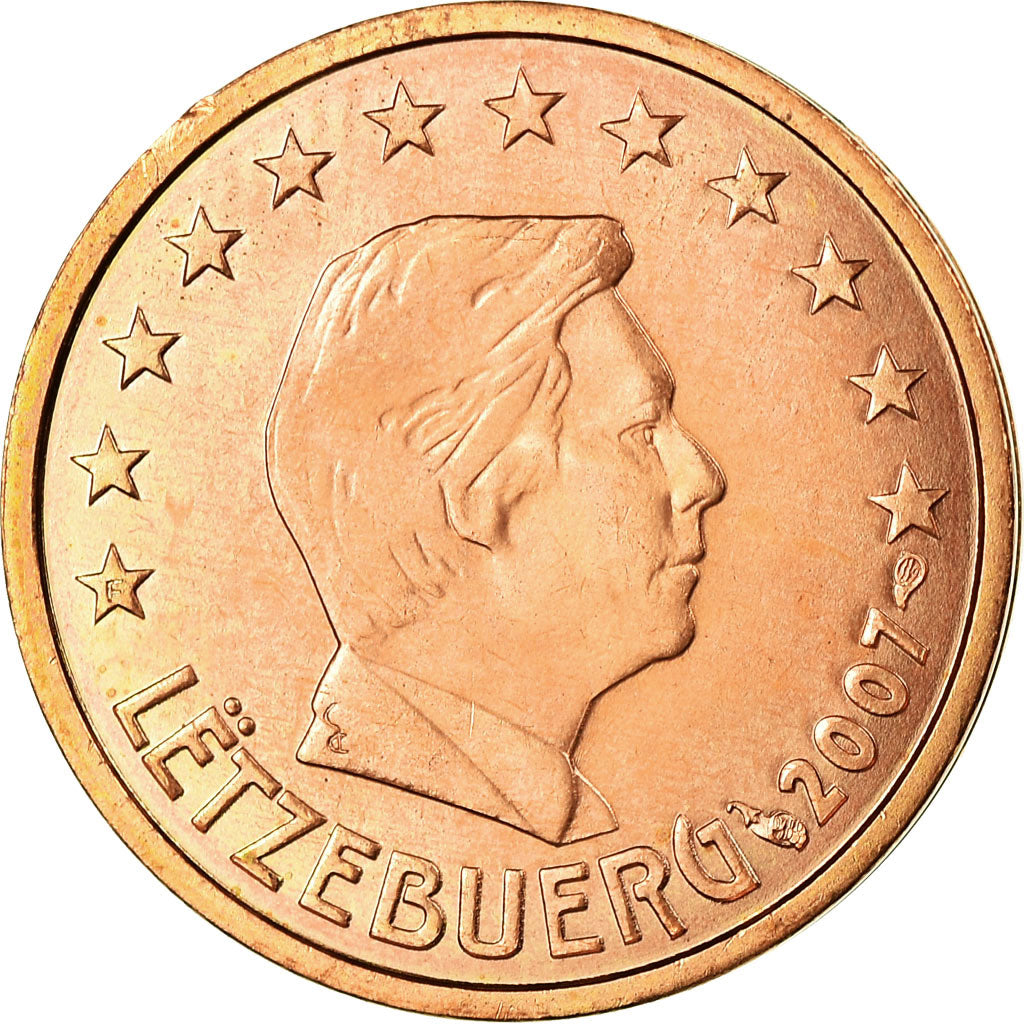 Luxemburg, 2 Euro Cent, 2007, PR, Copper Plated Steel, KM:76