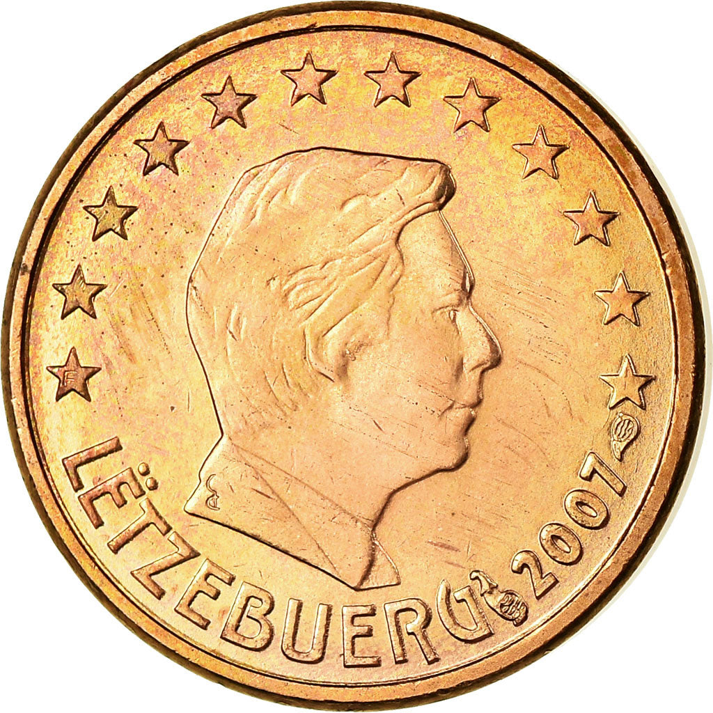 Lussemburgo, Euro Cent, 2007, SPL-, Acciaio placcato rame, KM:75
