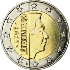 Luxembourg, 2 Euro, 2008, AU(55-58), Bi-Metallic, KM:93