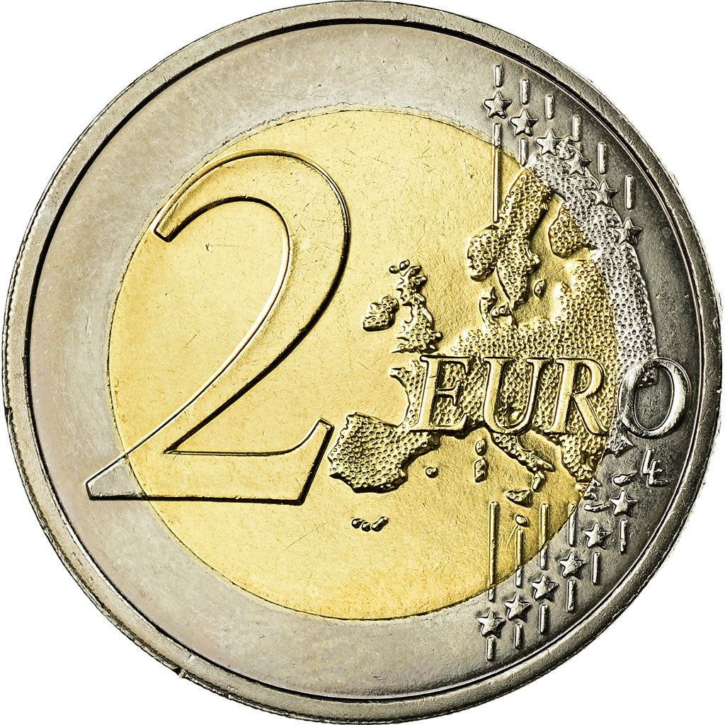 Luxembourg, 2 Euro, 2008, AU(55-58), Bi-Metallic, KM:93
