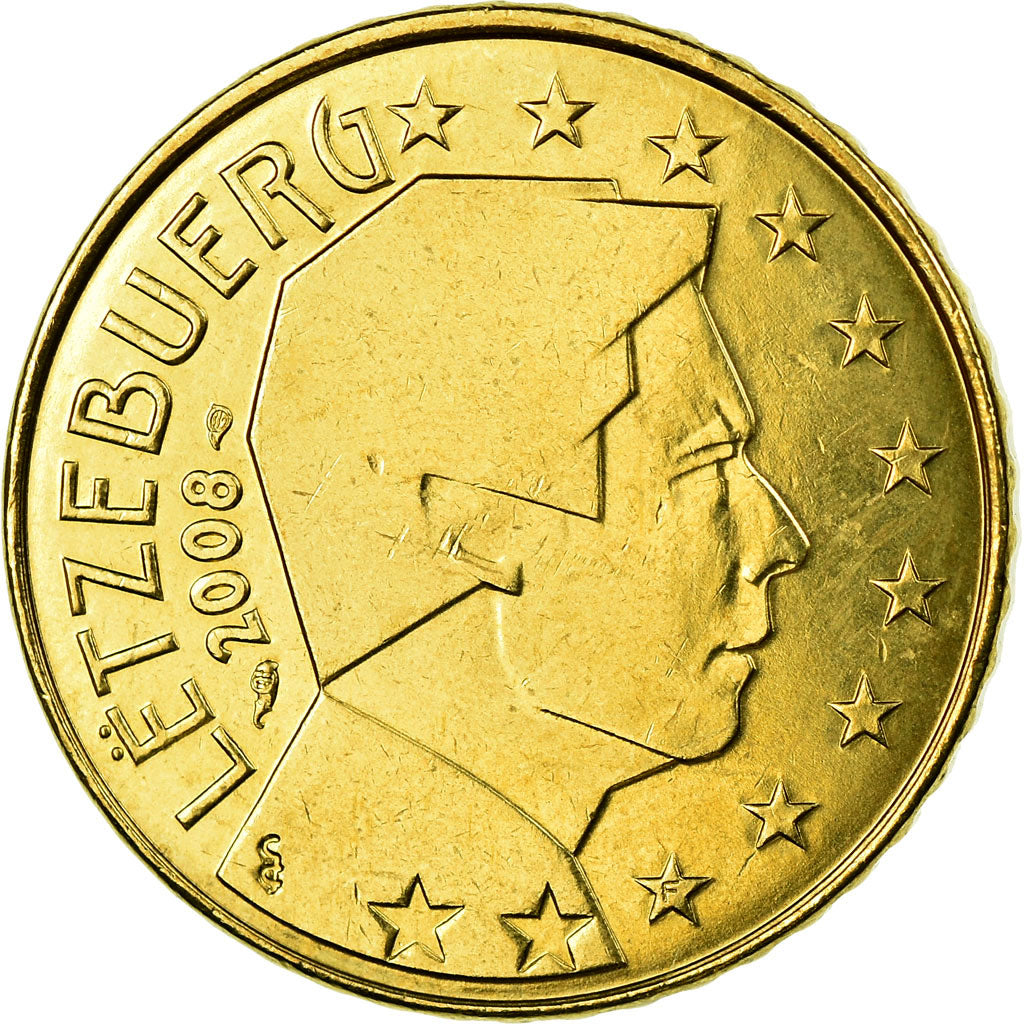 Luxemburg, 50 Euro Cent, 2008, PR, Tin, KM:91
