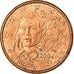 France, Euro Cent, 2004, TTB, Copper Plated Steel, Gadoury:1., KM:1282