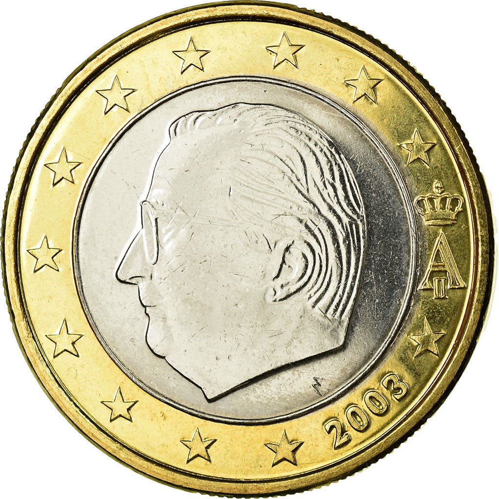 Bélgica, Euro, 2003, EBC, Bimetálico, KM:230