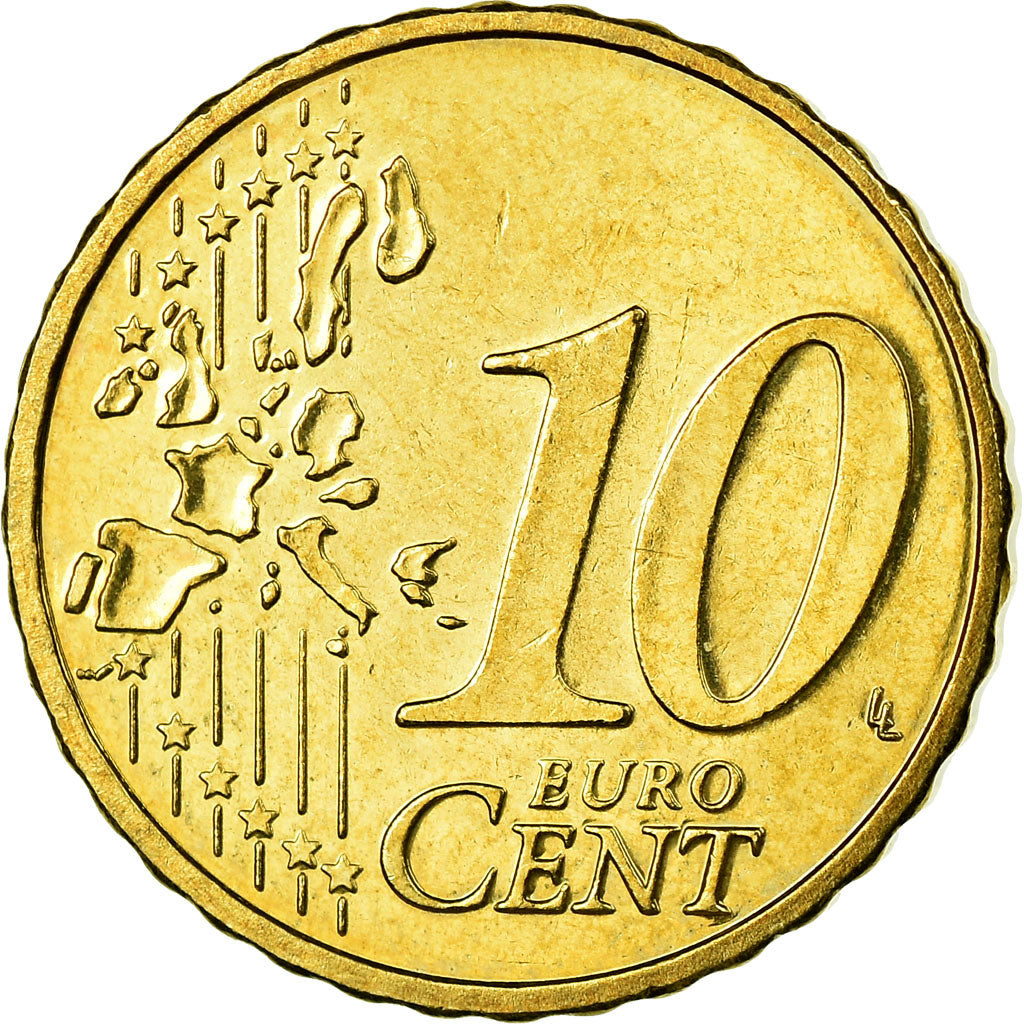 Bélgica, 10 Euro Cent, 2004, EBC, Latón, KM:227