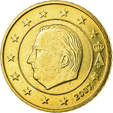 Belgium, 50 Euro Cent, 2007, AU(55-58), Brass, KM:244