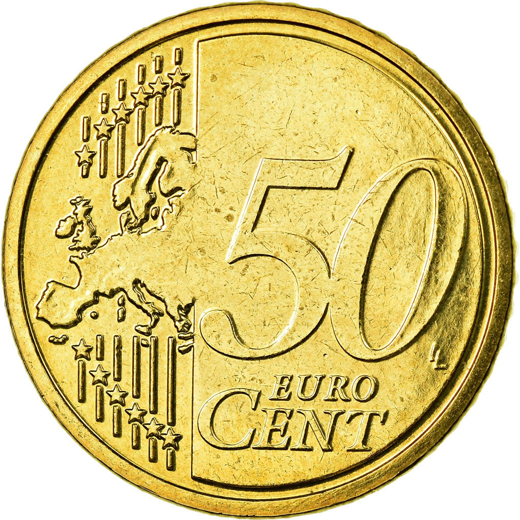 Belgium, 50 Euro Cent, 2007, AU(55-58), Brass, KM:244