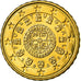 Portugal, 10 Euro Cent, 2008, AU(55-58), Brass, KM:763