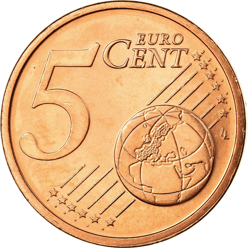 REPUBLIKA IRLANDII, 5 Euro Cent, 2003, Sandyford, EF(40-45), Miedź platerowana