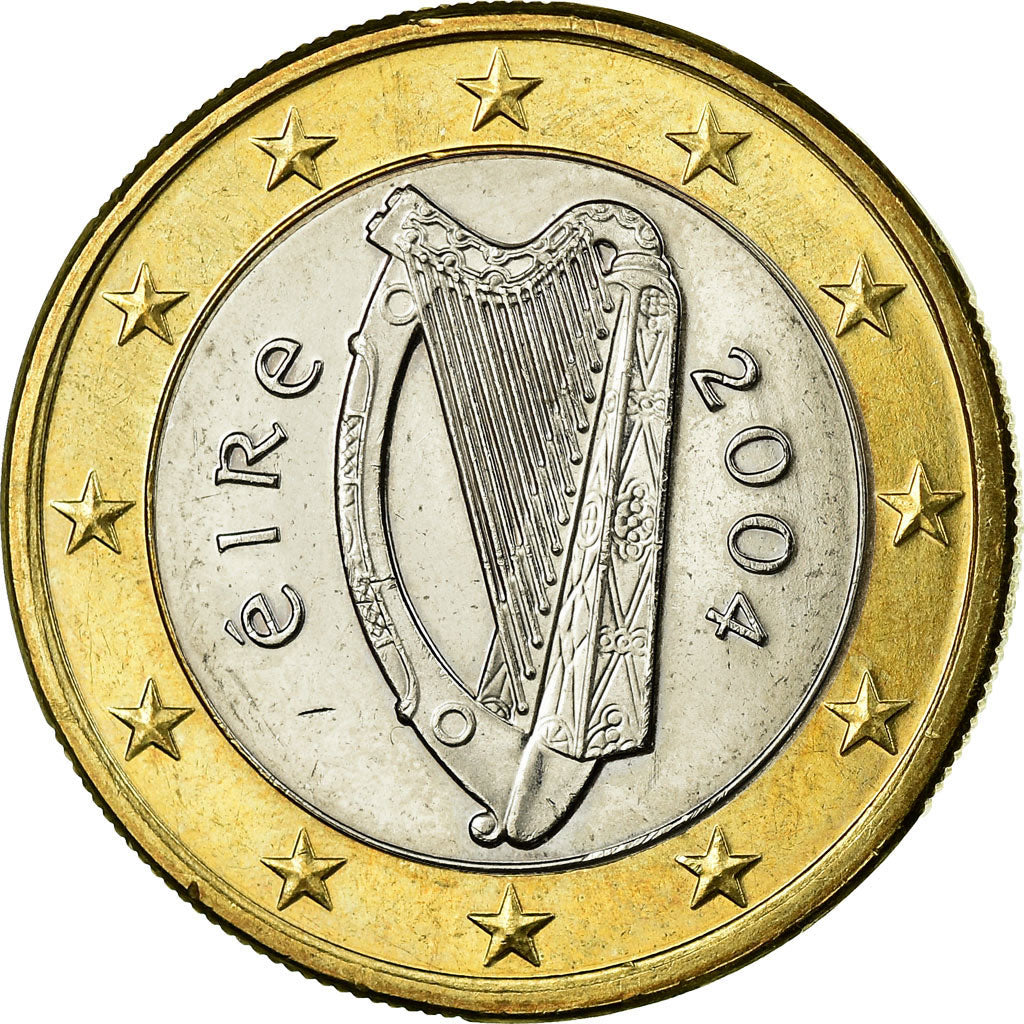 IRELAND REPUBLIC, Euro, 2004, EF(40-45), Bi-Metallic, KM:38