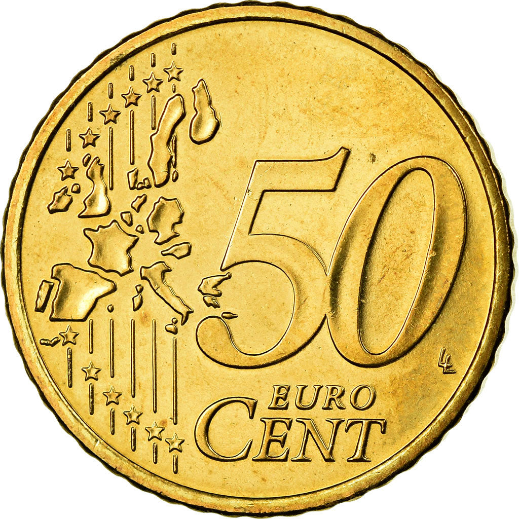 REPUBLIEK IERLAND, 50 Euro Cent, 2005, PR, Tin, KM:37