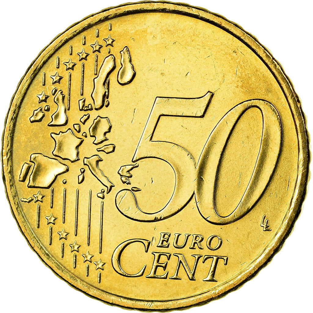 IRELAND REPUBLIC, 50 Euro Cent, 2006, VZ, Messing, KM:37