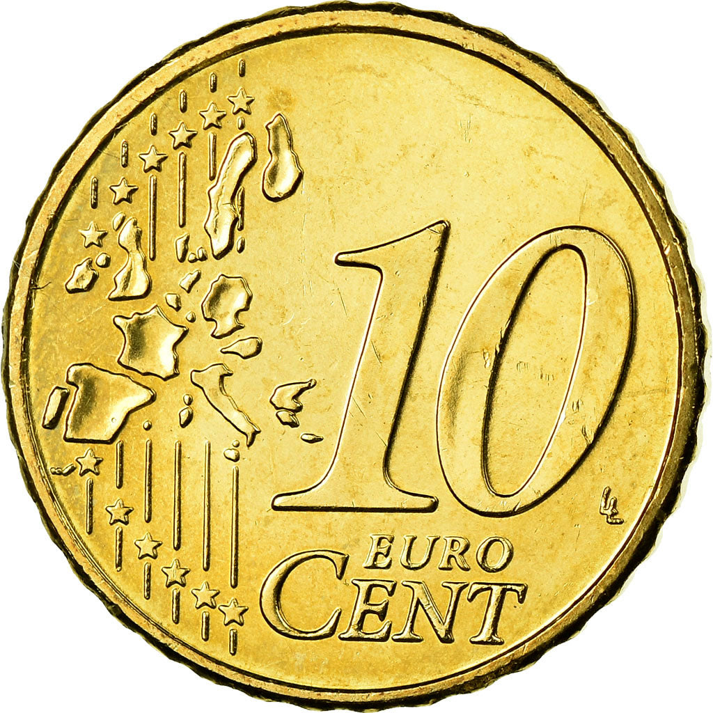 IRELAND REPUBLIC, 10 Euro Cent, 2006, SUP, Laiton, KM:35