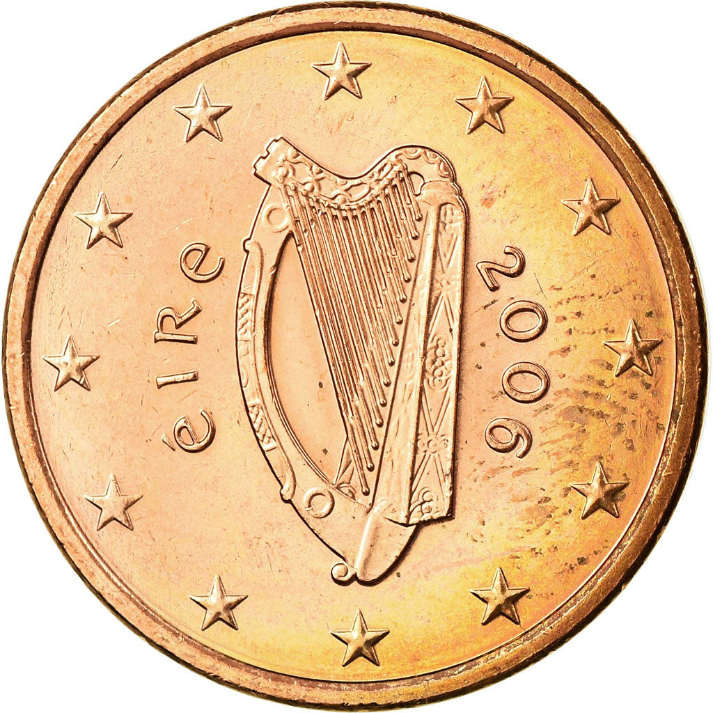 IRELAND REPUBLIC, 5 Euro Cent, 2006, SS, Copper Plated Steel, KM:34