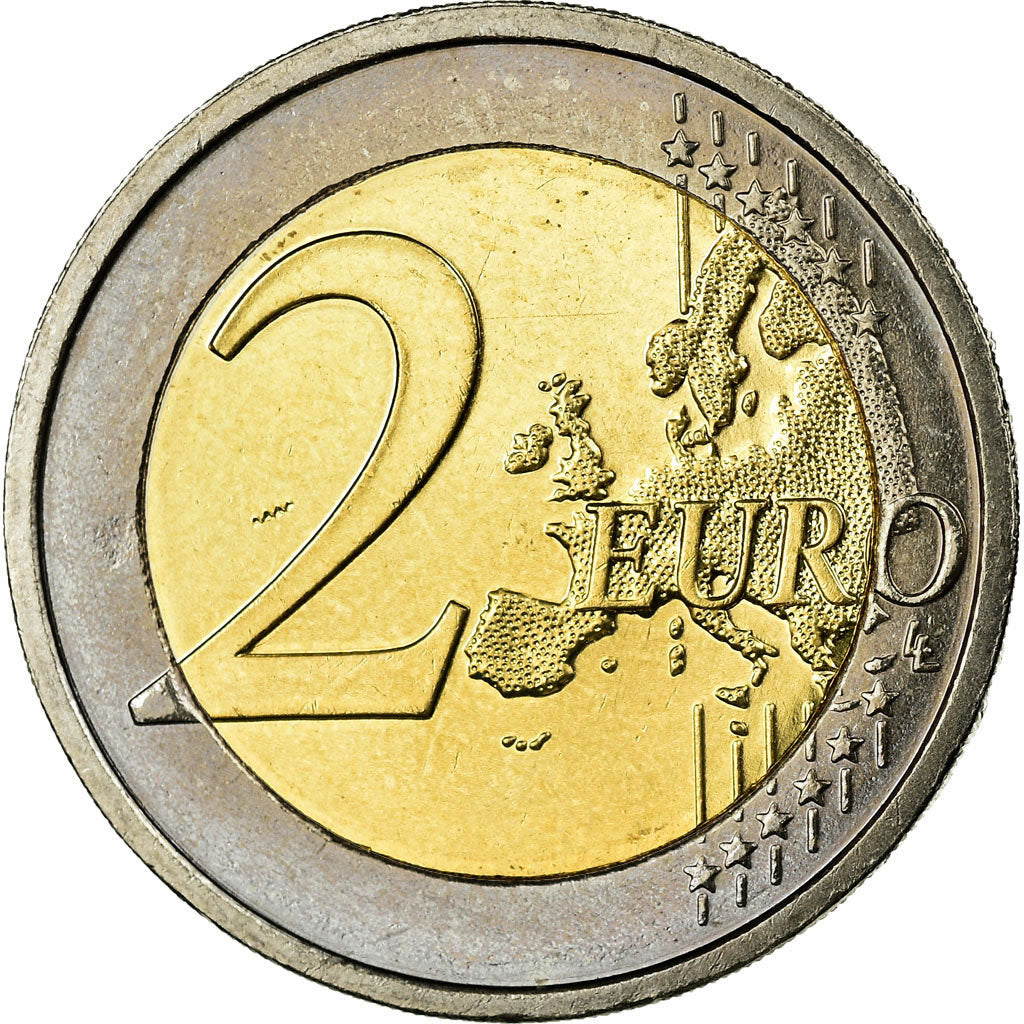 IRELAND REPUBLIC, 2 Euro, 2008, AU(55-58), Bi-Metallic, KM:51