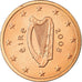 REPÚBLICA DA IRLANDA, 2 Euro Cent, 2008, AU(55-58), Aço Cromado a Cobre, KM:33