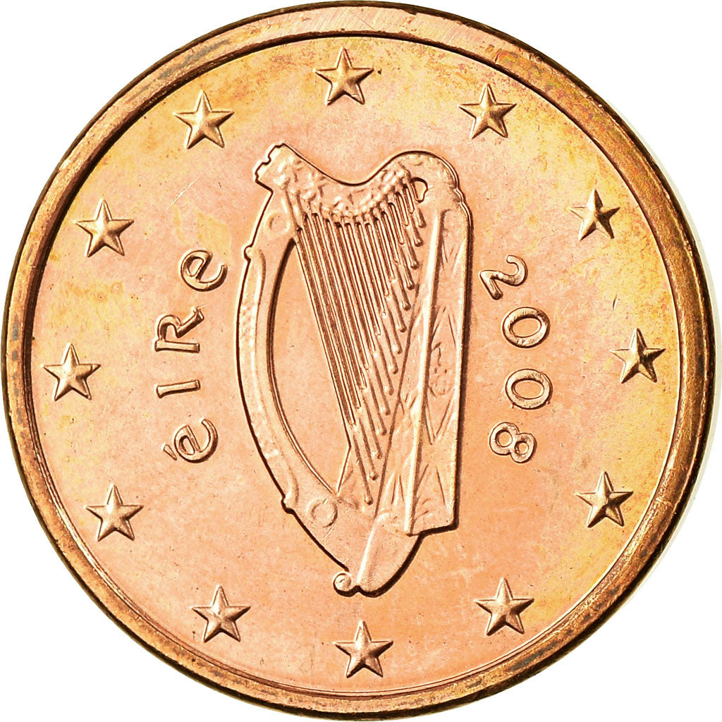 IRELAND REPUBLIC, Euro Cent, 2008, SUP, Copper Plated Steel, KM:32