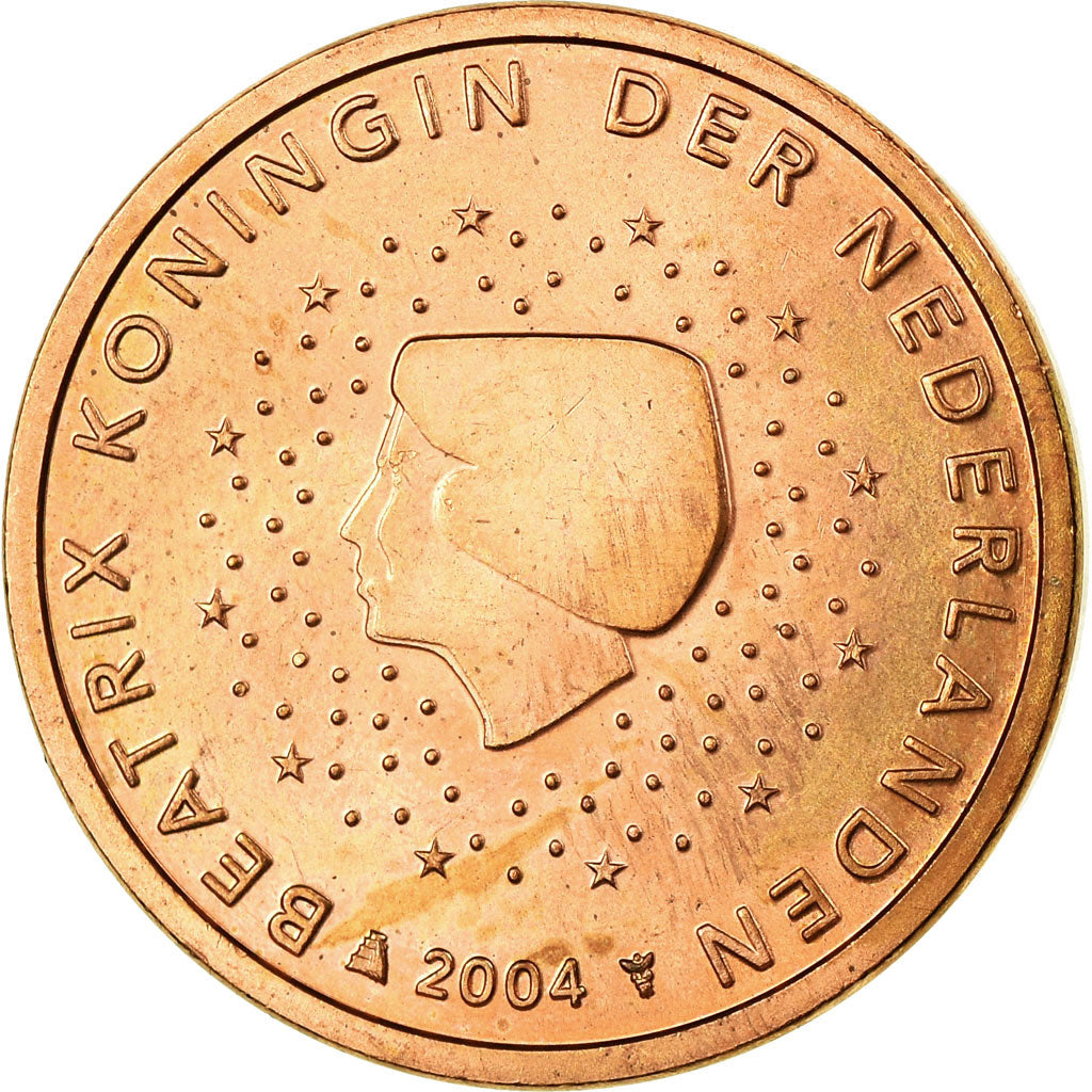 Netherlands, 5 Euro Cent, 2004, AU(55-58), Copper Plated Steel, KM:236
